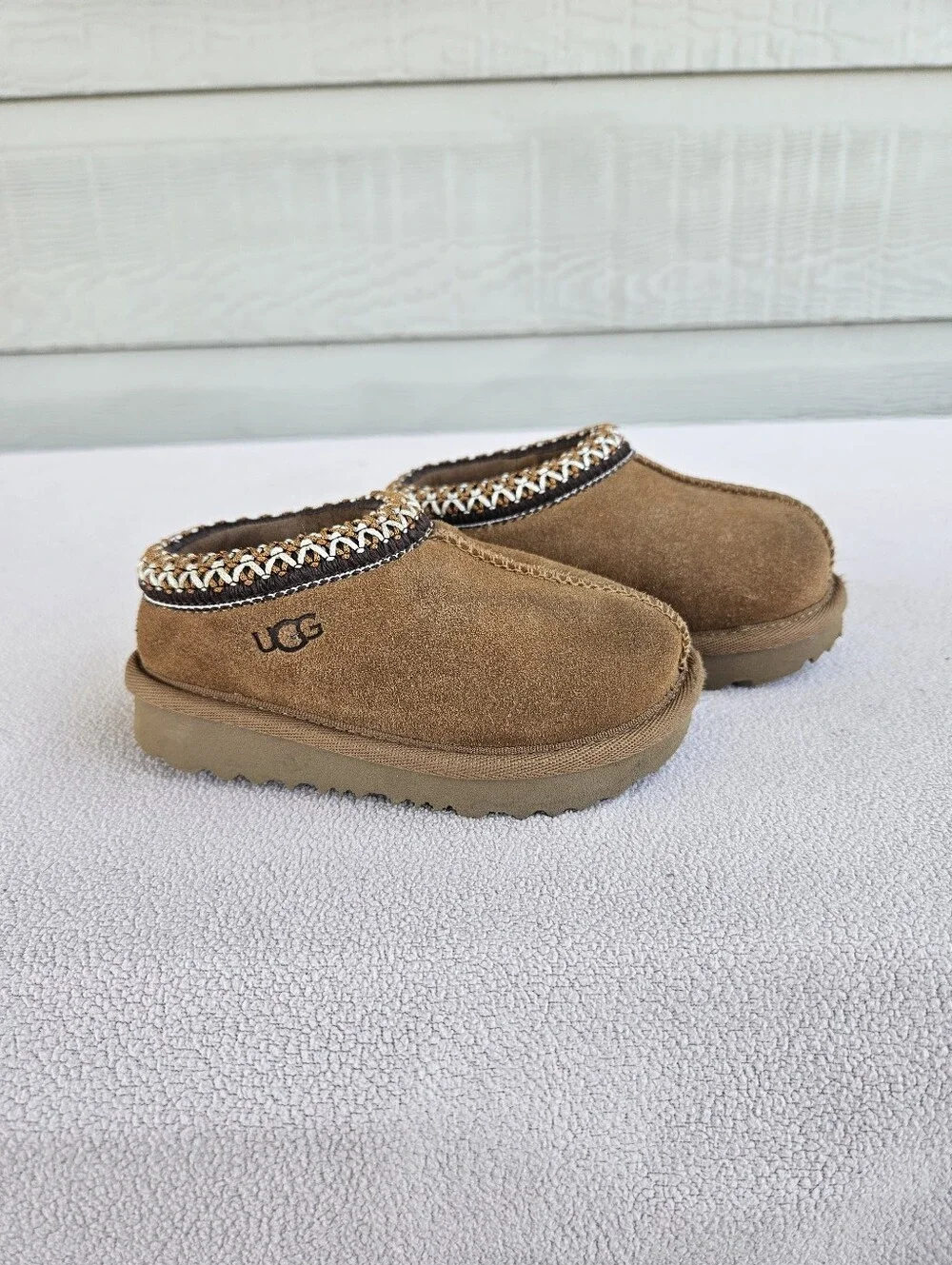 UGG Tasman II Clog House Slippers Toddler SZ 6 Chestnut Brown Slip-On